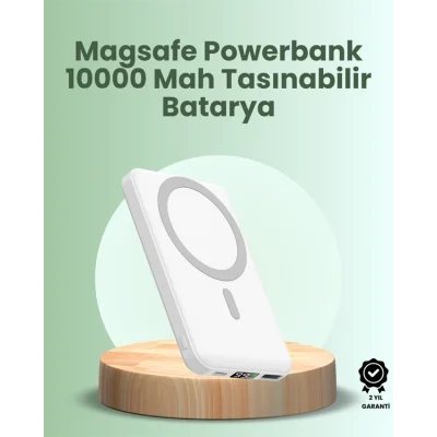  Ultra İnce Manyetik Powerbank – Hızlı Şarj, Güçlü Tutuş, 10000 mAh Kapasite