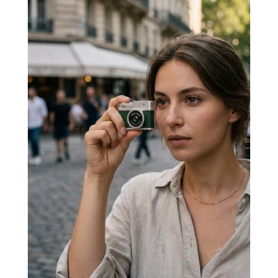 BUĞZ Ultra Kompakt Mini Fotoğraf Makinesi 4K HD Video Selfie Kamerası