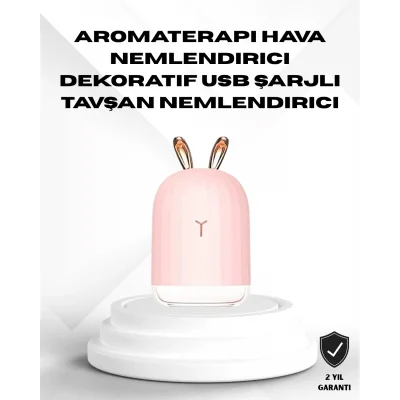 BUĞZ Ultrasonik Hava Nemlendirici 200 ml Aroma Difüzör LED Işıklı Sessiz