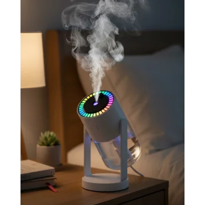 BUĞZ Ultrasonik Hava Nemlendirici Renkli Işık ve Manuel Püskürtme Ayarı