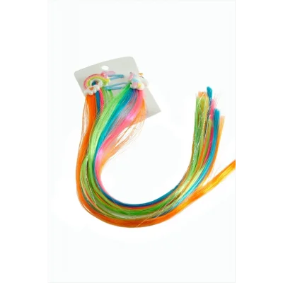 BUĞZ Unicorn Gökkuşağı Renkli Çıtçıtlı Saç Aksesuarı 2 Adet