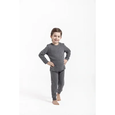 OIL COMPANY BUĞZ Unisex  Antrasit   Termal Çocuk İçlik Takım