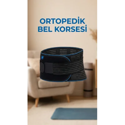 BUĞZ Unisex Ayarlanabilir Ortopedik Bel Destekli Çalışma Korsesi
