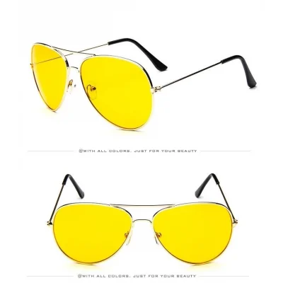  Unisex Gold Metal Çerçeveli Damla Gözlük (kutulu)