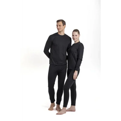 OIL COMPANY BUĞZ Unisex Kışlık Siyah Rahat Kullanım Esnek  Termal Içlik Set 3. Seviye