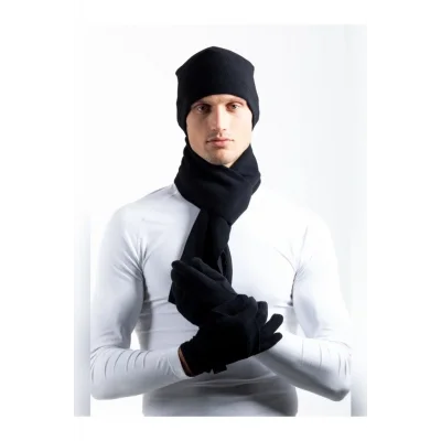 OIL COMPANY BUĞZ Unisex Rüzgar Geçirmez  Siyah POLAR  Kışlık ELDİVEN