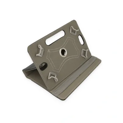 BUĞZ Universal 7 Kılıf 360 Tablet Deri Kılıf - Siyah