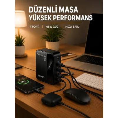 BUĞZ USB-A ve USB-C Girişli Çoklu Şarj Cihazı