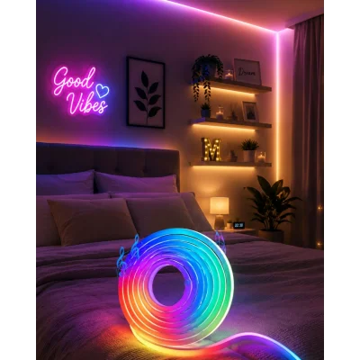 BUĞZ USB Girişli RGB Neon Şerit Led TV Oda Masa Dekor Işığı