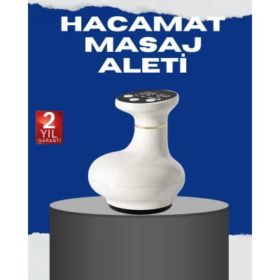 BUĞZ USB Şarjlı 3 Fonksiyonlu Masaj Aleti Kupa Terapisi ve Gua Sha