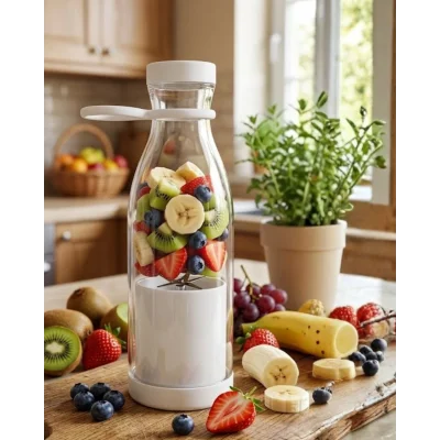 BUĞZ USB Şarjlı Mini Blender Taşınabilir Smoothie Yapıcı 380 ml Pratik Kullanım