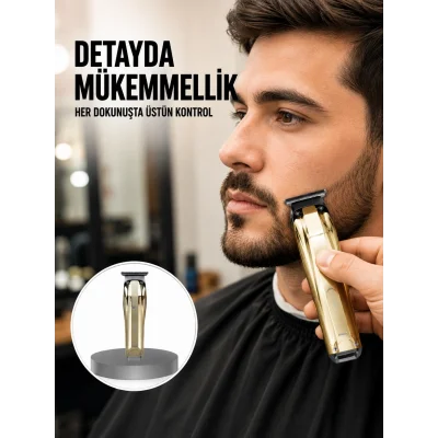 BUĞZ USB Şarjlı Saç Sakal Kesme Makinesi Hassas Detay Kesim İçin Yeni Nesil