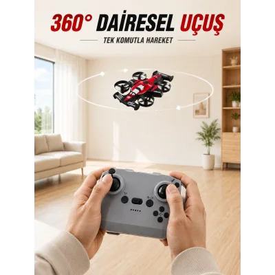 BUĞZ Uzaktan Kumandalı RC Drone 360° Akrobatik Dönüş 3 Kademeli Hız Headless Mode