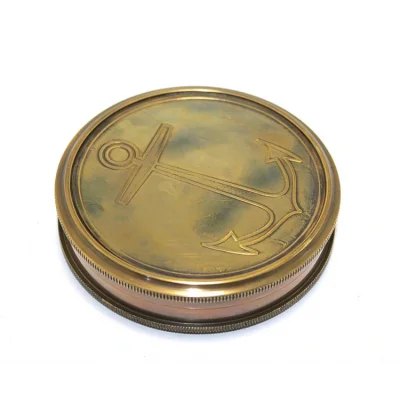 BUĞZ Üzeri Çapa İşlemeli Pirinç Kullanışlı Pusula