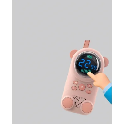 BUĞZ Uzun Menzilli Bebek Telsizi 1-3 Km Çekim 22 Kanal LCD Ekran VOX Şarjlı - Lisinya