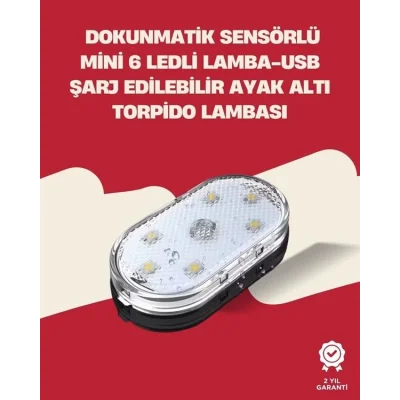  Uzun Ömürlü Lityum Bataryalı, Kompakt Araba İç Mekan LED Işıklar