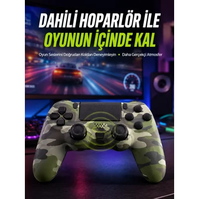 BUĞZ Uzun Pil Ömürlü Oyun Kolu – USB ile Hızlı Şarj Desteği