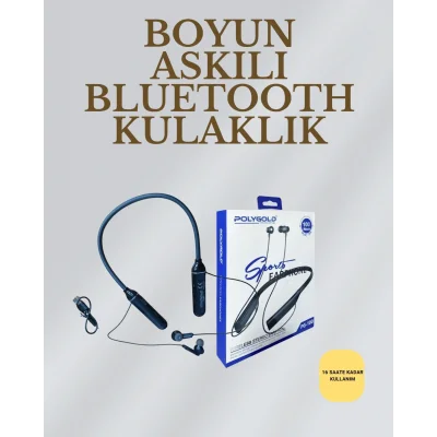  Uzun Süreli Kullanım İçin  – Kablosuz Boyun Bantlı Kulaklık, 50 Saat Batarya