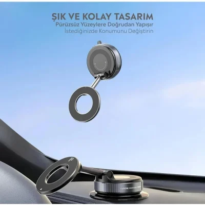 BUĞZ Vakumlu Manyetik Araç İçi Telefon Tutucu