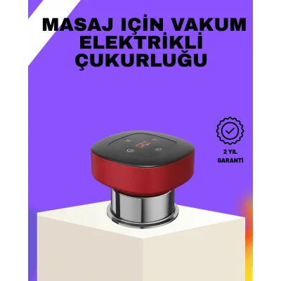 BUĞZ Vakumlu Masaj Aleti Çok Kademeli Emme Isıtmalı Ev Tipi Terapi
