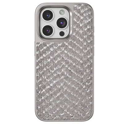 BUĞZ Venco İphone 14 Pro Viper Kapak - Titan Gri