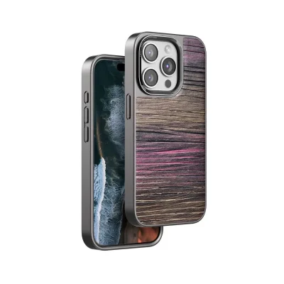 BUĞZ Venco İphone 15 Pro Wave Kapak - Pembe