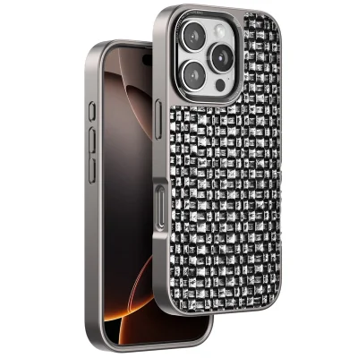 BUĞZ Venco İphone 16 Pro Brand Kapak - Gümüş