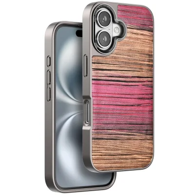 BUĞZ Venco İphone 16 Wave Kapak - Pembe