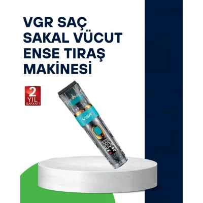  VGR V-695 Profesyonel Saç ve Sakal Kesme Makinesi Şarjlı ve Kablolu Kullanım