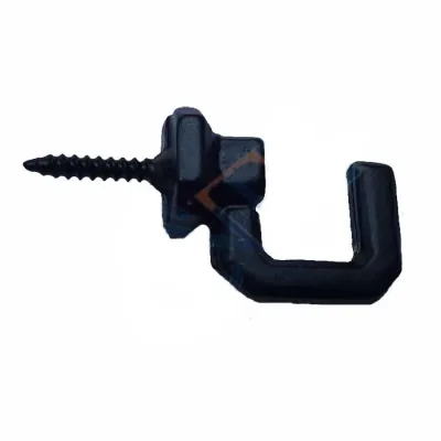 BUĞZ Vidalı Kanca, Askı Büyük - 15x23mm, Siyah - 1 Adet