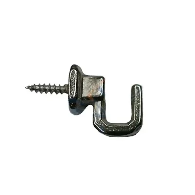 BUĞZ Vidalı Kanca, Askı Küçük - 15x18mm, Nikel - 1 Adet