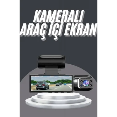  Video ve Fotoğraf Kaydedici Sürüş Kamerası Ön ve Arka Çift Kameralı