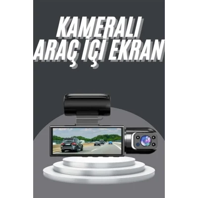 BUĞZ Video ve Fotoğraf Kaydedici Sürüş Kamerası Ön ve Arka Çift Kameralı - Lisinya