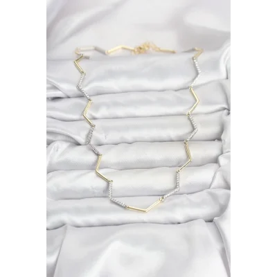 BUĞZ VIP Seri Zikzak Model Kadın Kolye - Lisinya