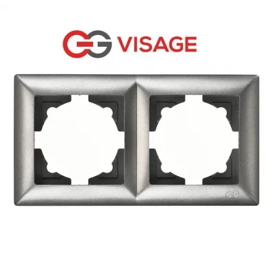  Visage Ambiance Füme 2 Li Çerçeve - Priz ve Anahtar İçin Uyumlu Çerçeve