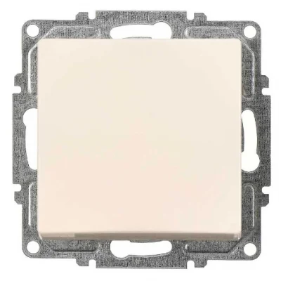  Visage Krem Tekli Anahtar Çerçevesiz - Priz ve Anahtar İçin Uyumlu Çerçeve