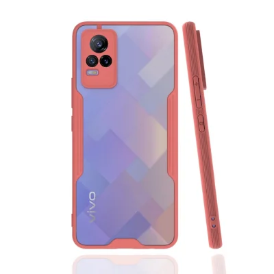 BUĞZ Vivo V21e Kılıf Platin Silikon - Pembe