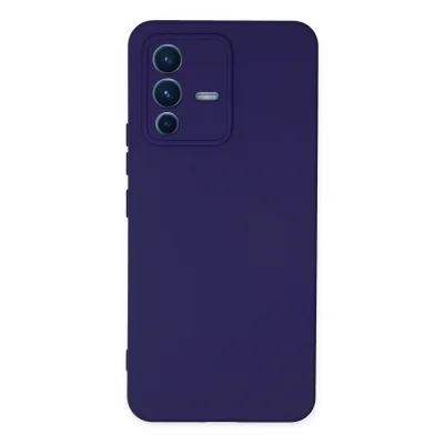 BUĞZ Vivo V23 5g Kılıf Nano İçi Kadife Silikon - Mor