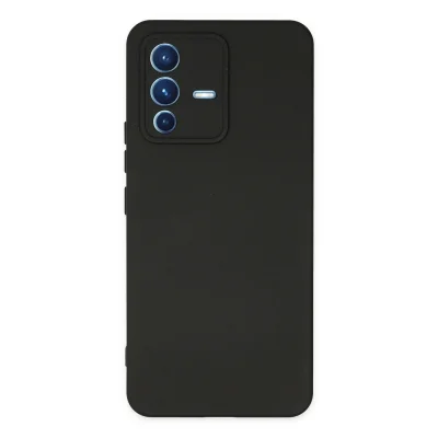 BUĞZ Vivo V23 5g Kılıf Nano İçi Kadife Silikon - Siyah