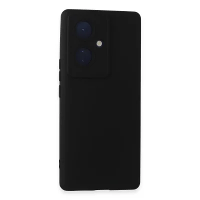 BUĞZ Vivo V29 Lite Kılıf Nano İçi Kadife Silikon - Siyah