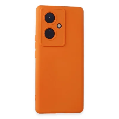 BUĞZ Vivo V29 Lite Kılıf Nano İçi Kadife Silikon - Turuncu