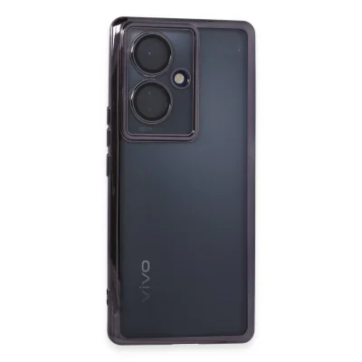 BUĞZ Vivo V29 Lite Kılıf Razer Lensli Silikon - Mor