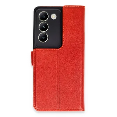 BUĞZ Vivo V30 Lite 4g Kılıf Trend S Plus Kapaklı Kılıf - Kırmızı