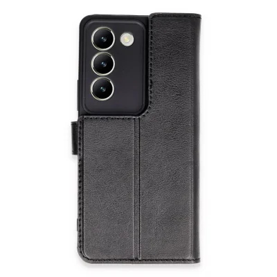 BUĞZ Vivo V30 Lite 4g Kılıf Trend S Plus Kapaklı Kılıf - Siyah