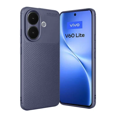 BUĞZ Vivo V60 Lite Auto Focus Karbon Kapak - Lacivert