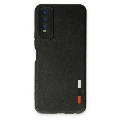 BUĞZ Vivo Y11s Kılıf Loop Deri Silikon - Siyah