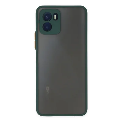 BUĞZ Vivo Y15s Kılıf Montreal Silikon Kapak - Yeşil