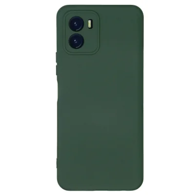 BUĞZ Vivo Y15s Kılıf Nano İçi Kadife Silikon - Koyu Yeşil