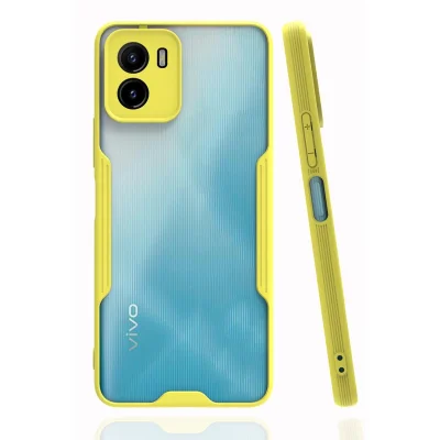 BUĞZ Vivo Y15s Kılıf Platin Silikon - Sarı