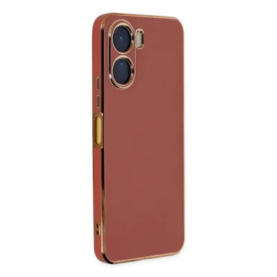 BUĞZ Vivo Y16 Kılıf Volet Silikon - Kırmızı